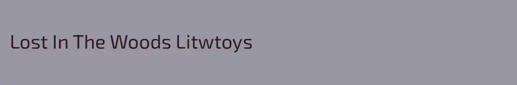 Lost In The Woods Litwtoys
